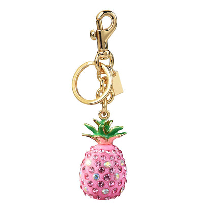 Rhinestone Pineapple Bag Charm