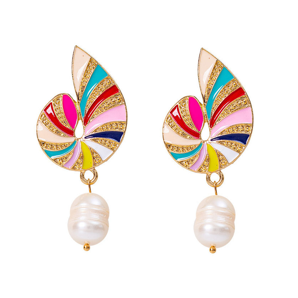 Seashell Earrings 18K - nocoeedd