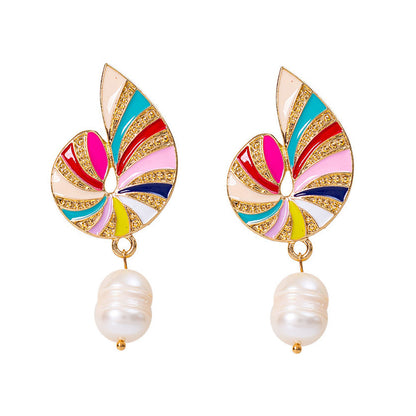 Seashell Earrings 18K - nocoeedd