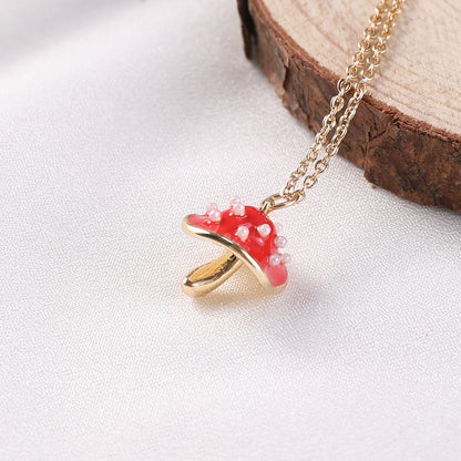 18K Mushroom Necklace - nocoeedd