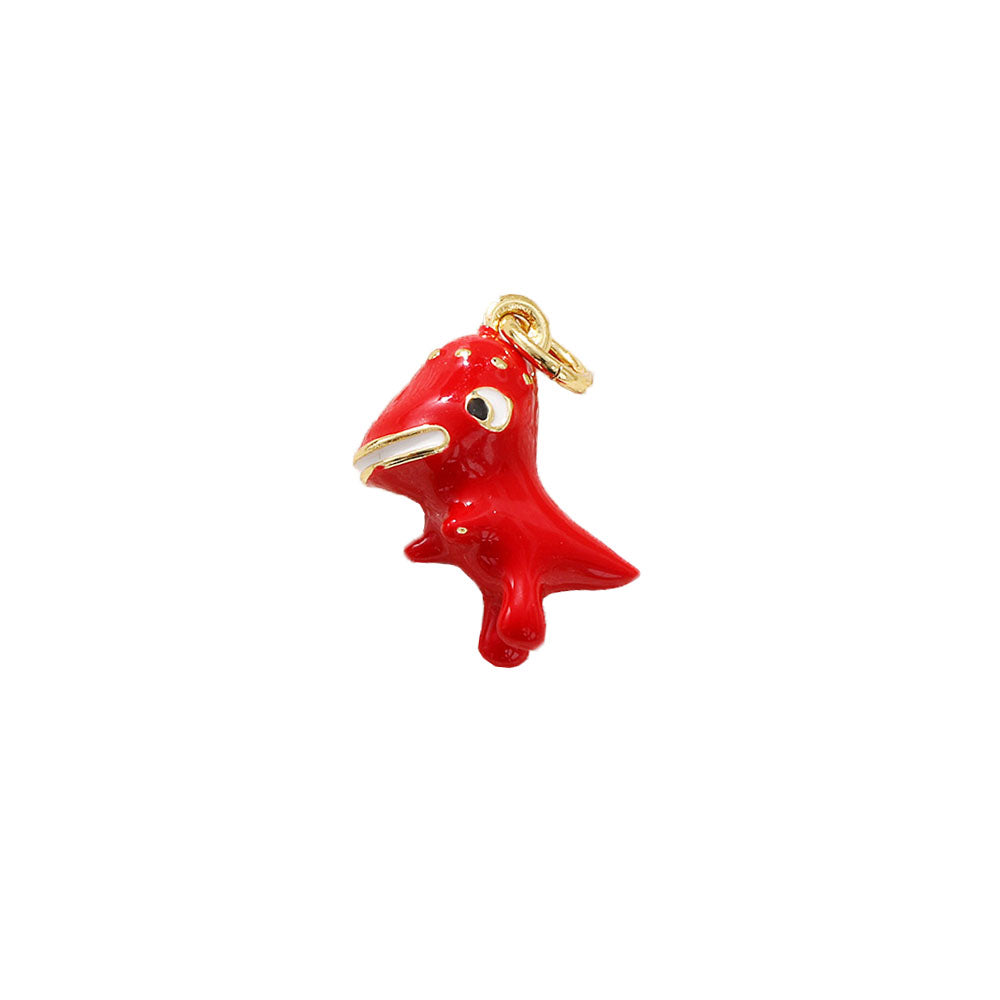 Red Dinosaur Charm