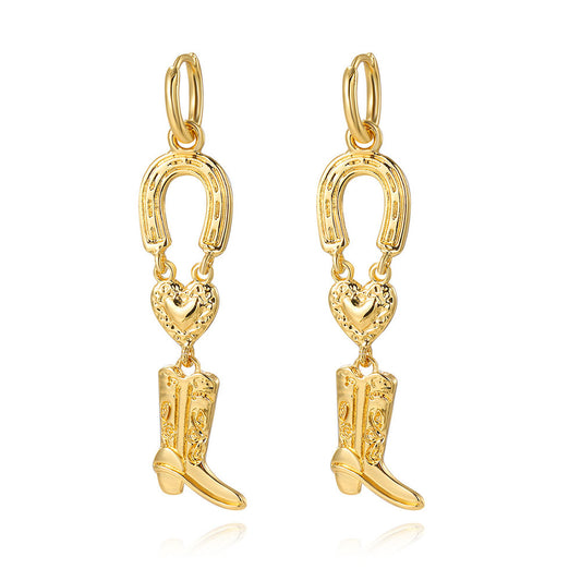 Boot Earrings 18K - nocoeedd