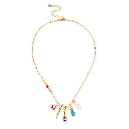 Cute Evil Eye Necklace 18K - nocoeedd