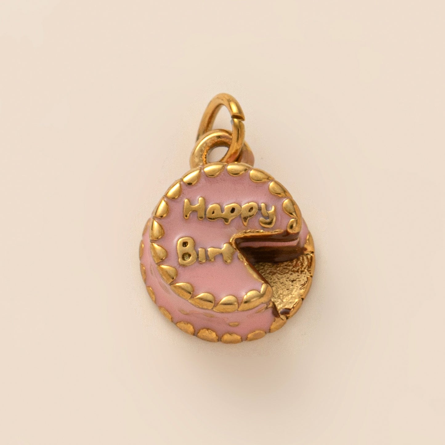 18K Birthday Cake Charm