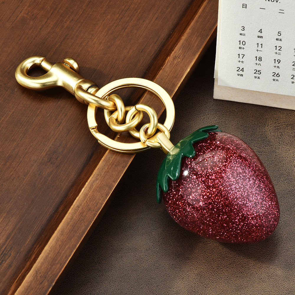 Strawberry Bag Charm