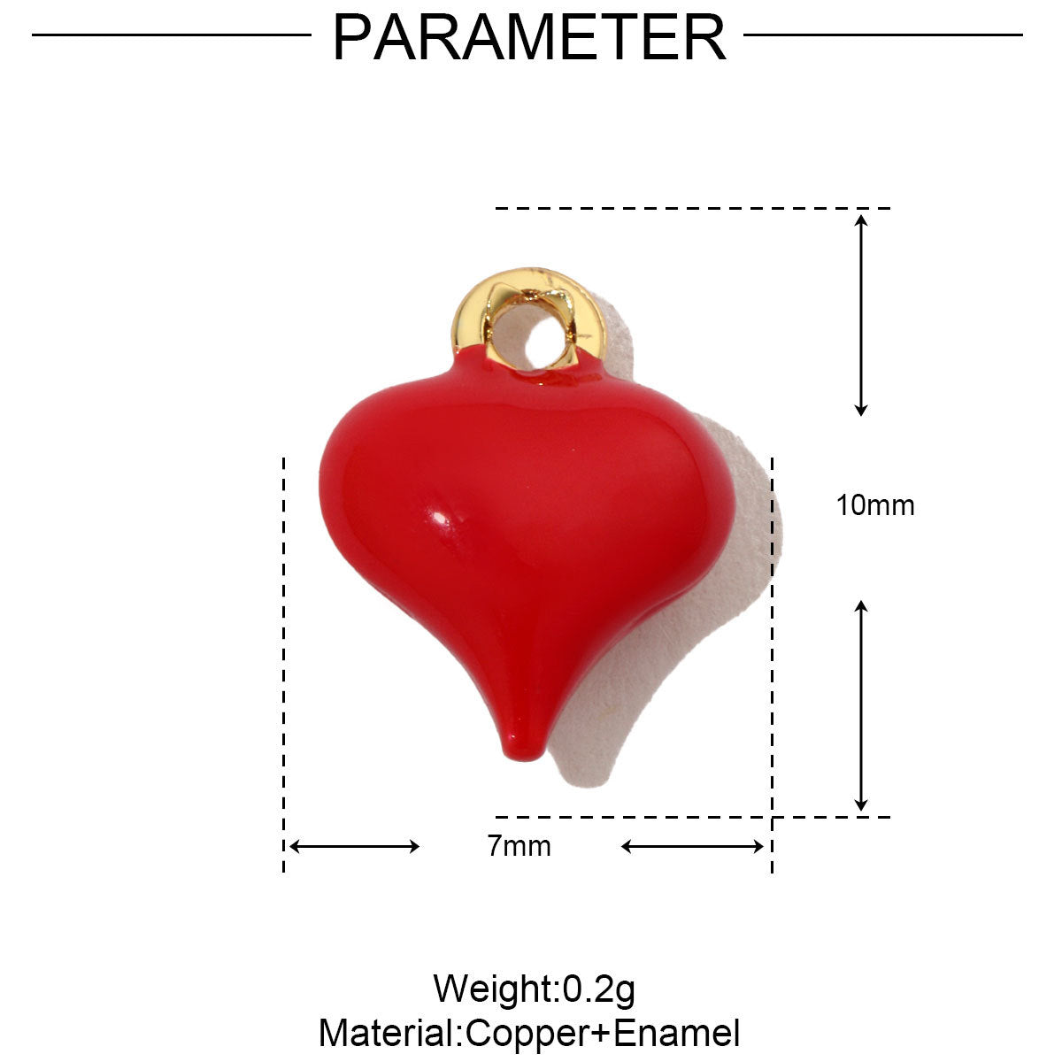 18K Cute Enamel Drip Charms DIY