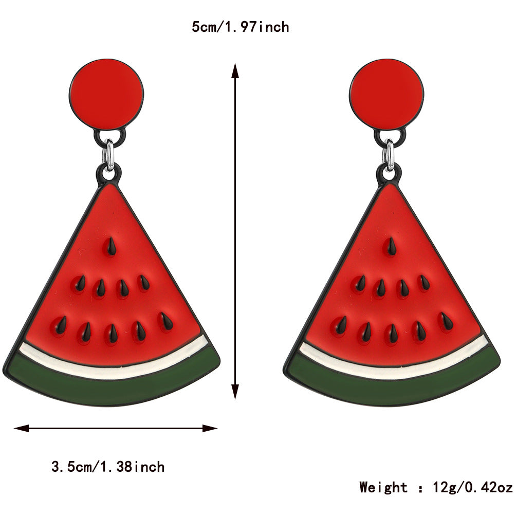 Watermelon Earrings 18K - nocoeedd