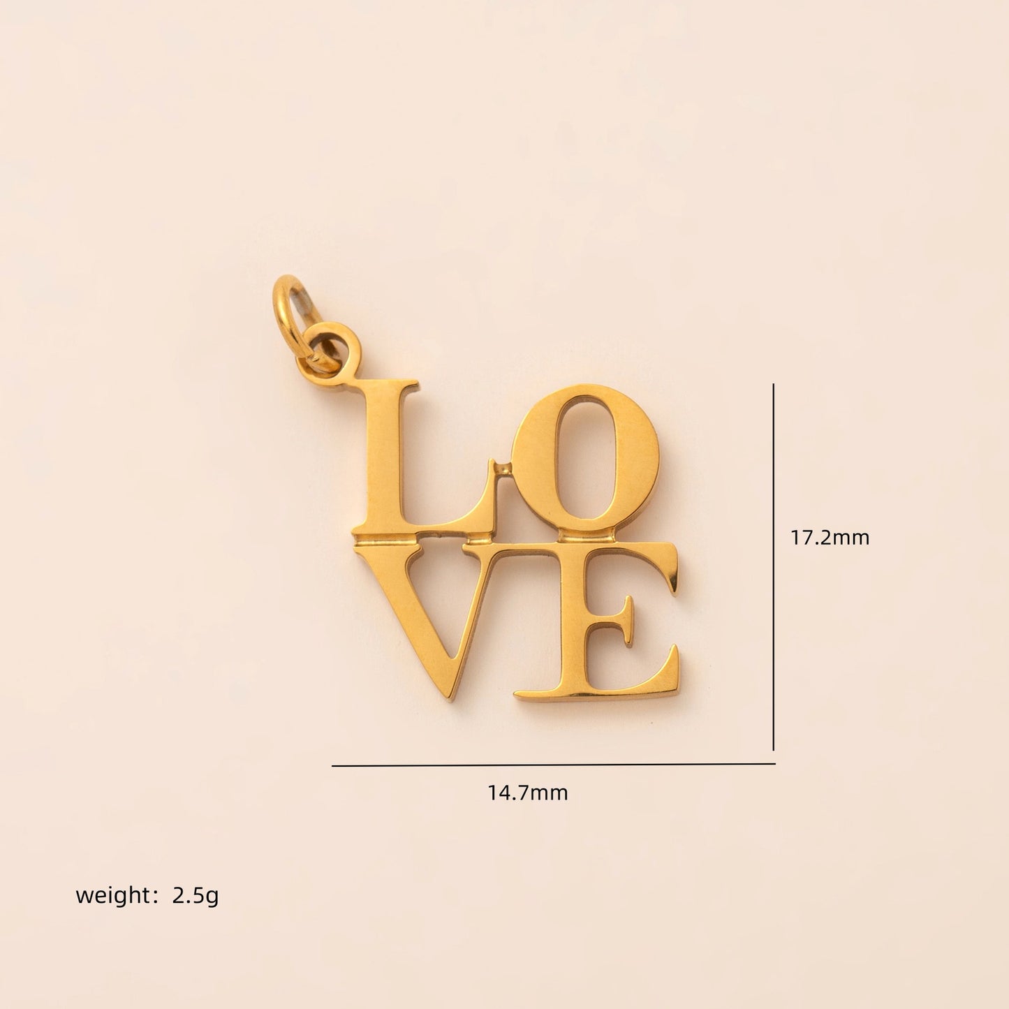 18K Love Charm - nocoeedd