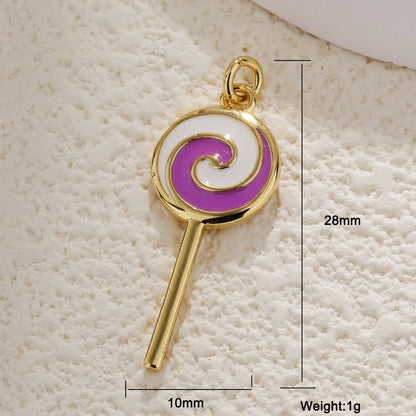 18K Lollipop Charm - nocoeedd