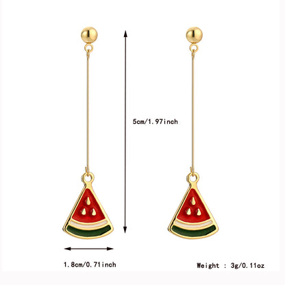 Watermelon Earrings 18K - nocoeedd