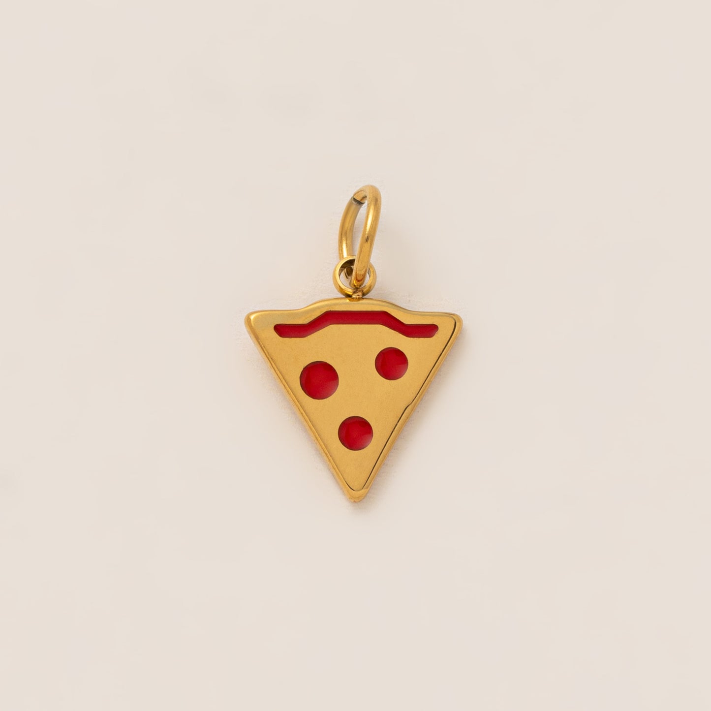 18K Pizza Charm - nocoeedd