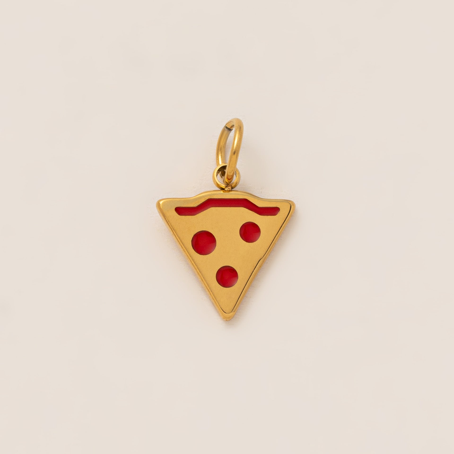 18K Pizza Charm - nocoeedd