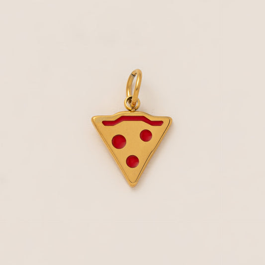 18K Pizza Charm - nocoeedd