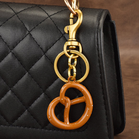 Small Pretzel Bag Charm