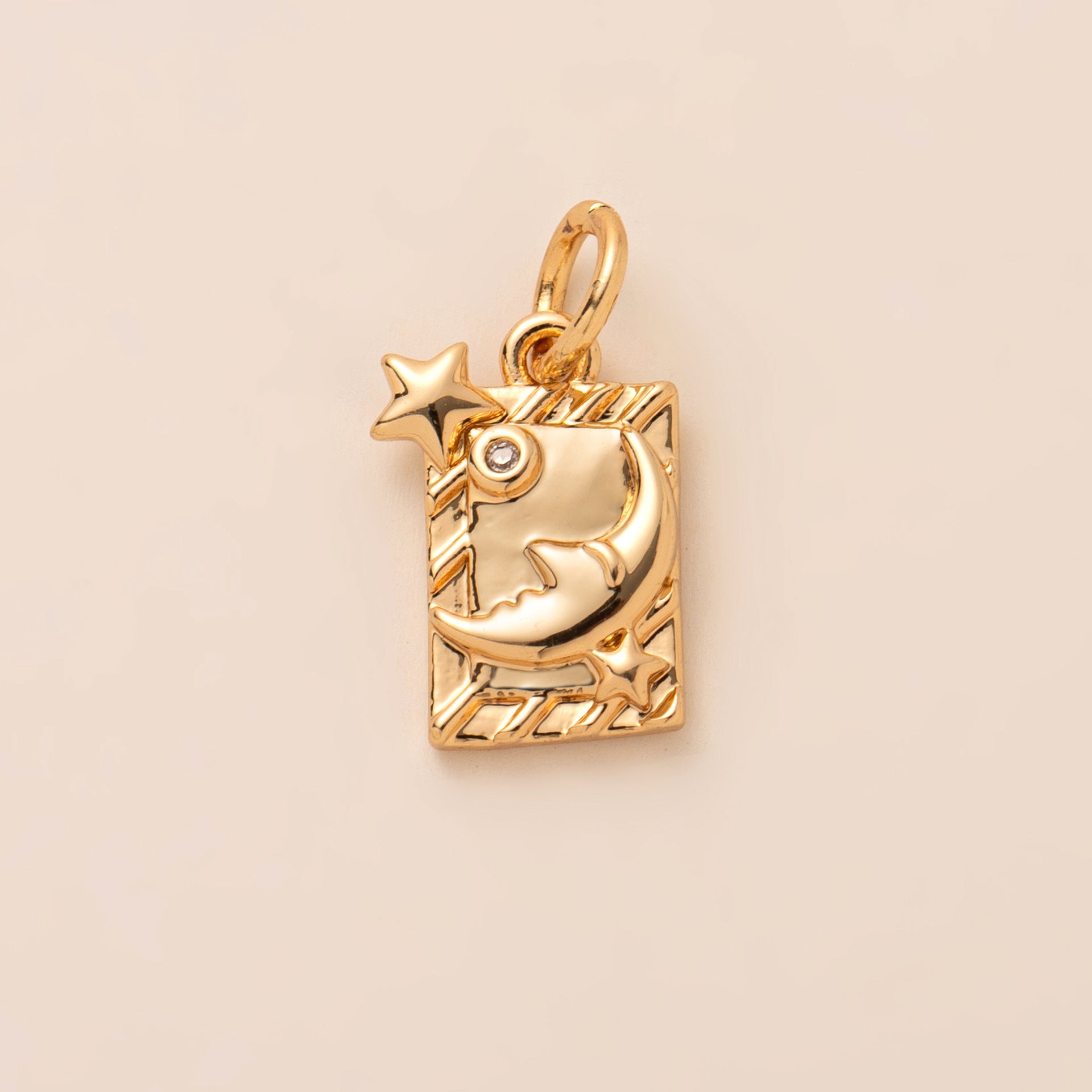 18K Stars and moon Charm - nocoeedd