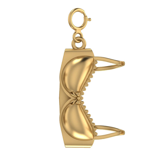 18K Brassiere Charm