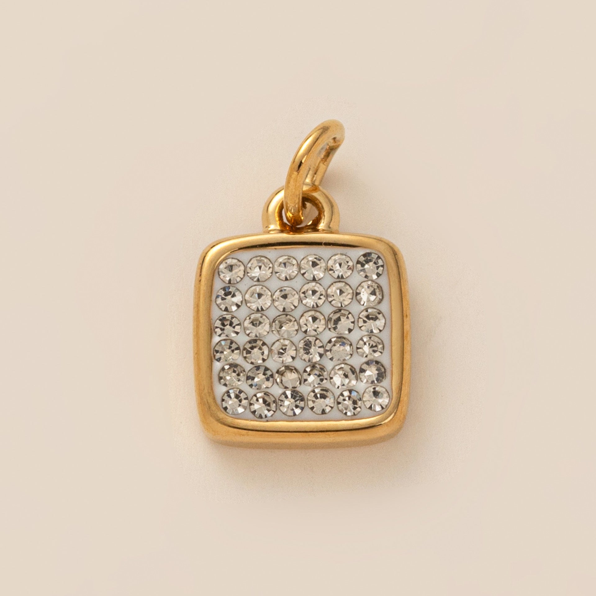 18K Gold Zircon DIY Charms - nocoeedd