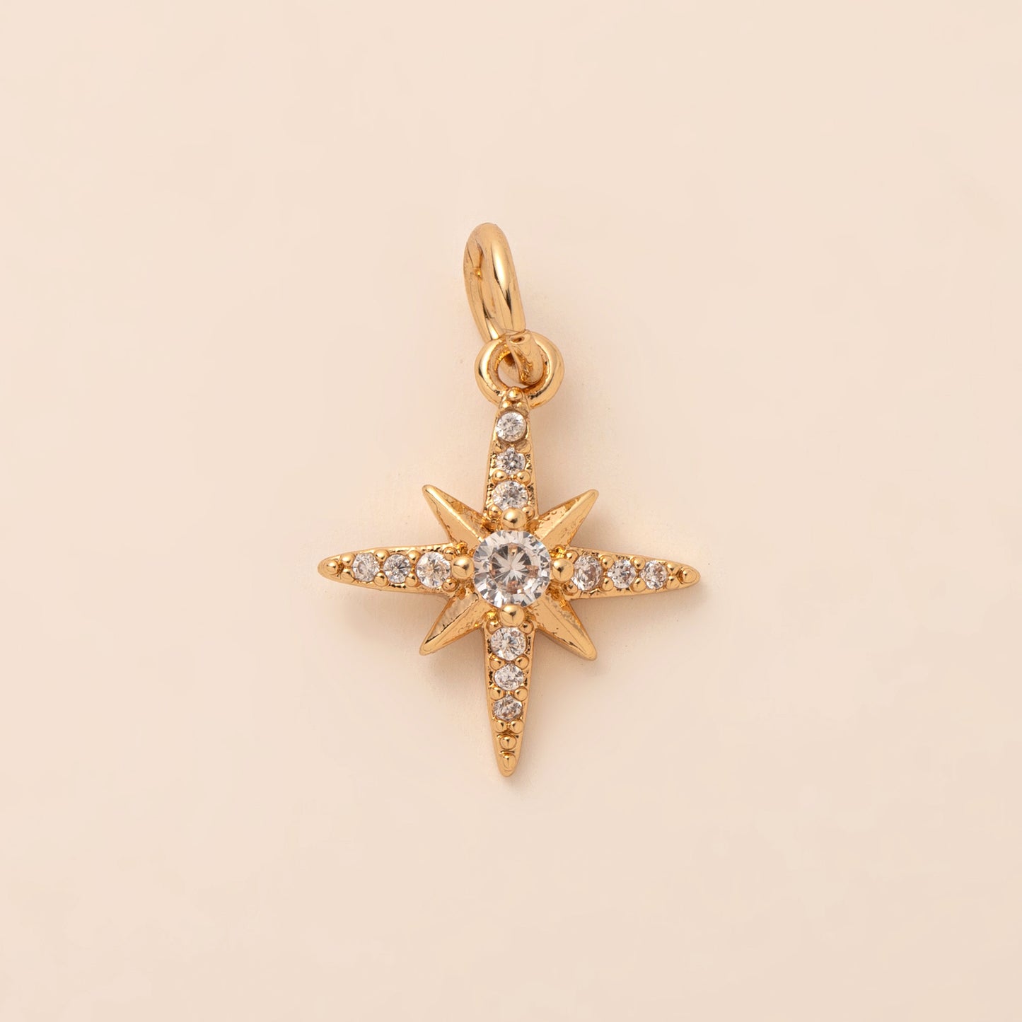 18K North Star Charm - nocoeedd