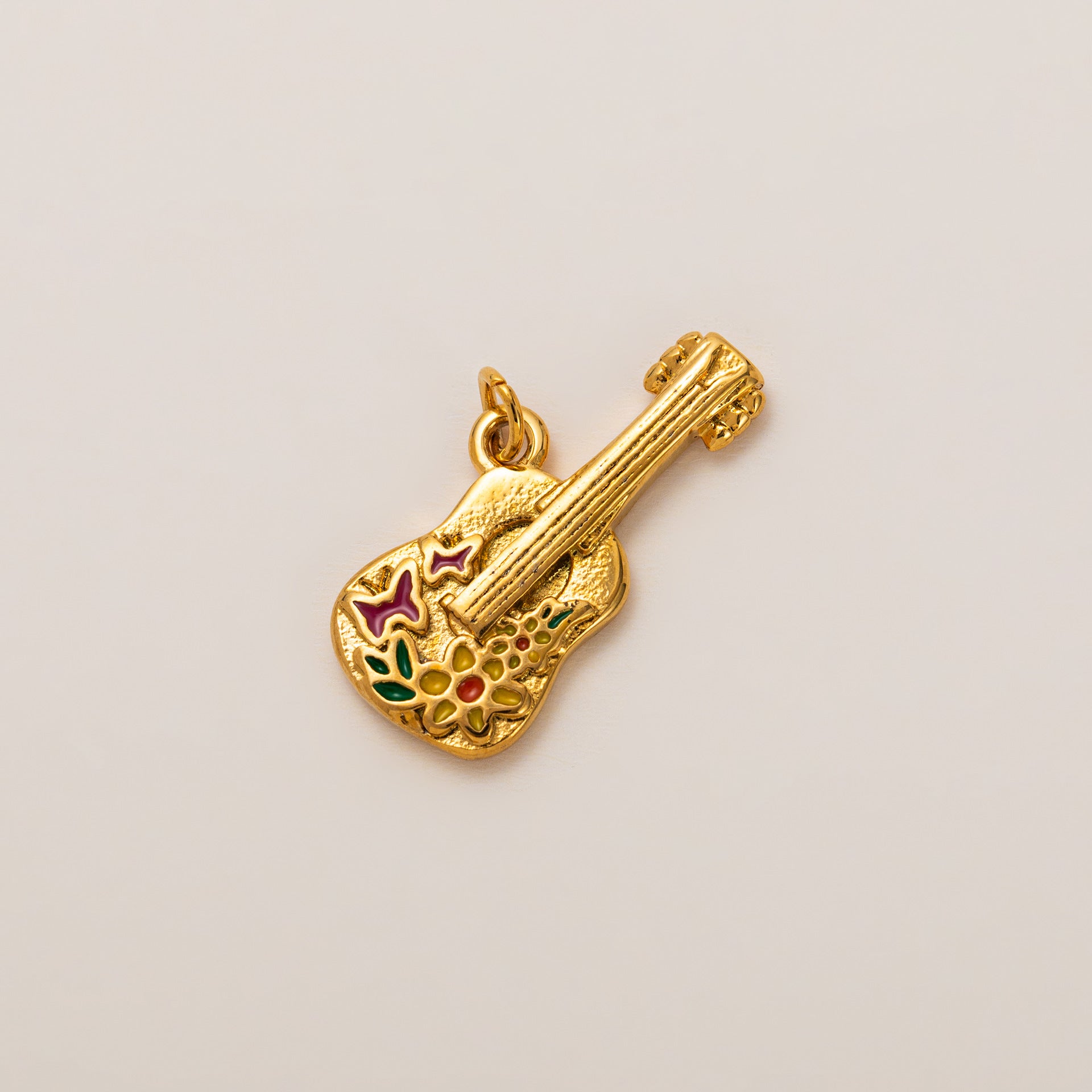 18K Violin Charm - nocoeedd