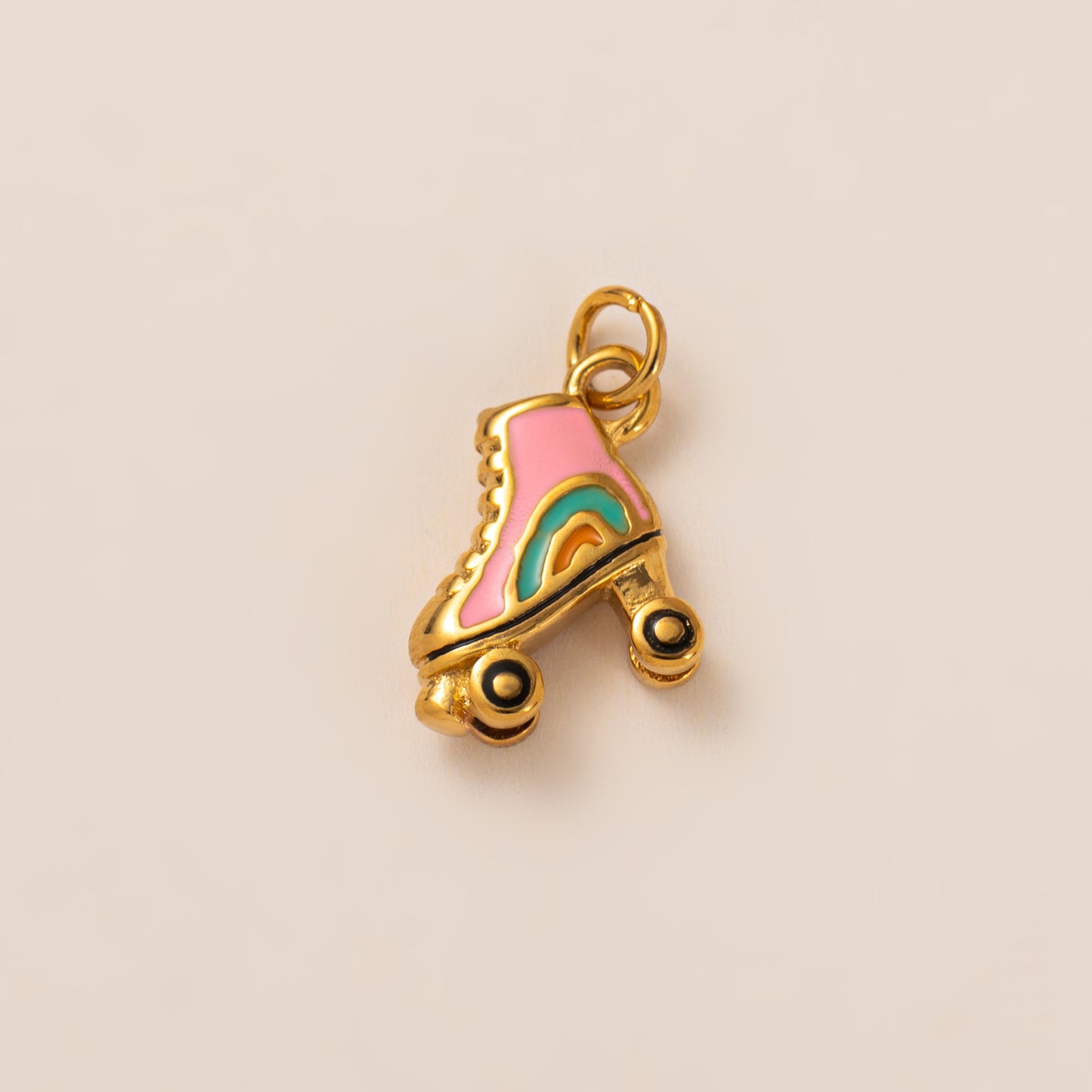 18K Roller Skates Charm - nocoeedd