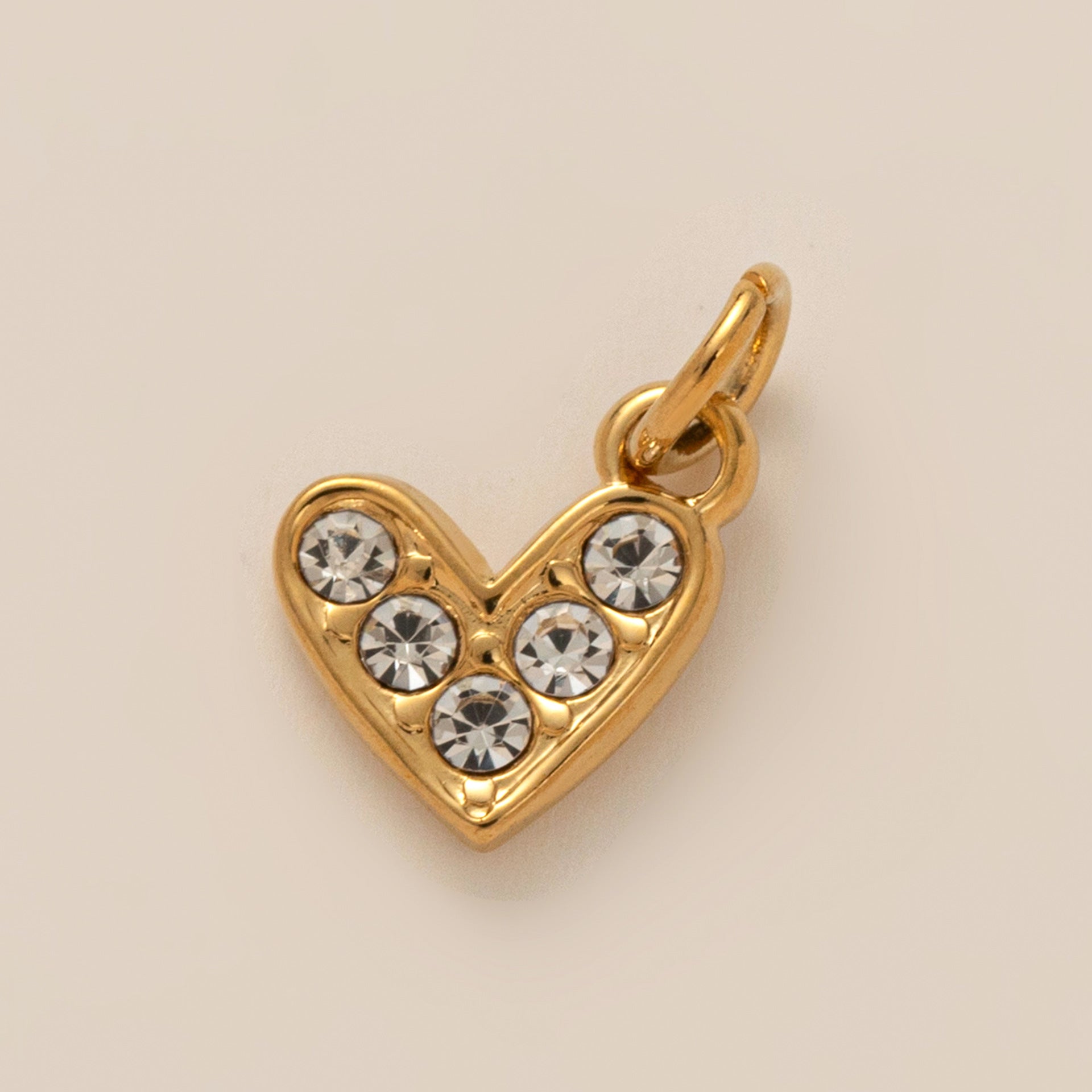 18K Gold Zircon DIY Charms - nocoeedd