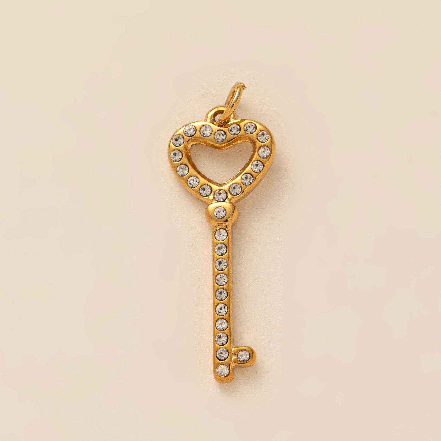 18K Gold Zircon DIY Charms - nocoeedd