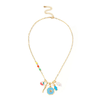 Cute Evil Eye Necklace 18K - nocoeedd