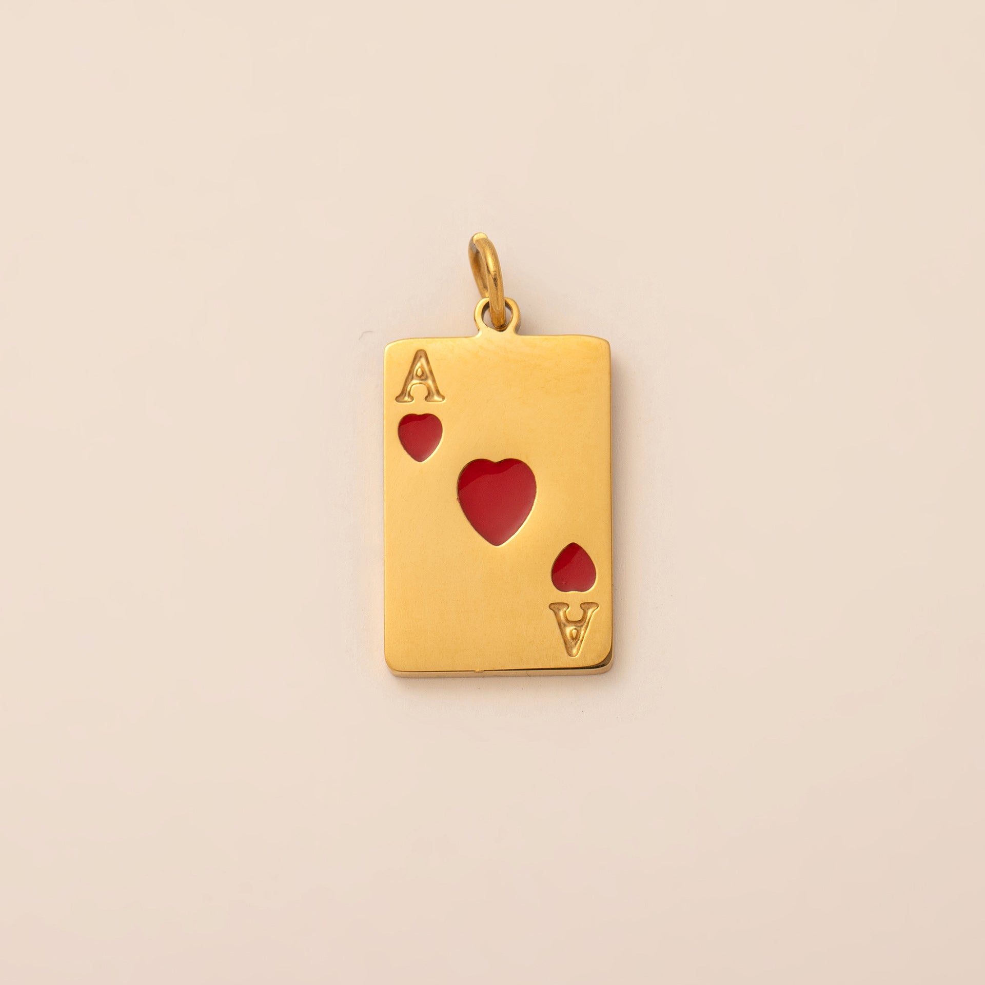 18K Playing Card Charm - nocoeedd