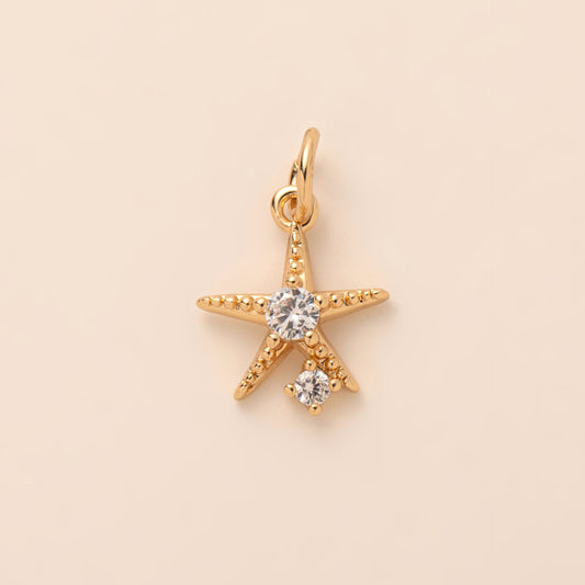 18K Starfish Charm - nocoeedd