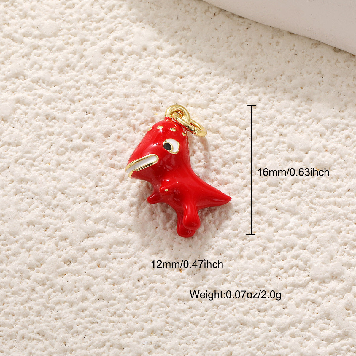 Red Dinosaur Charm