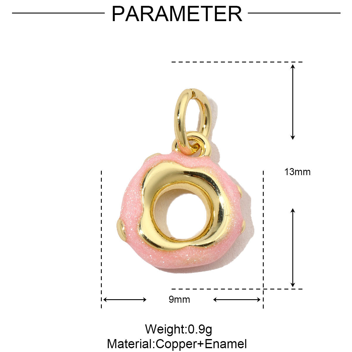 18K Cute Enamel Drip Charms DIY